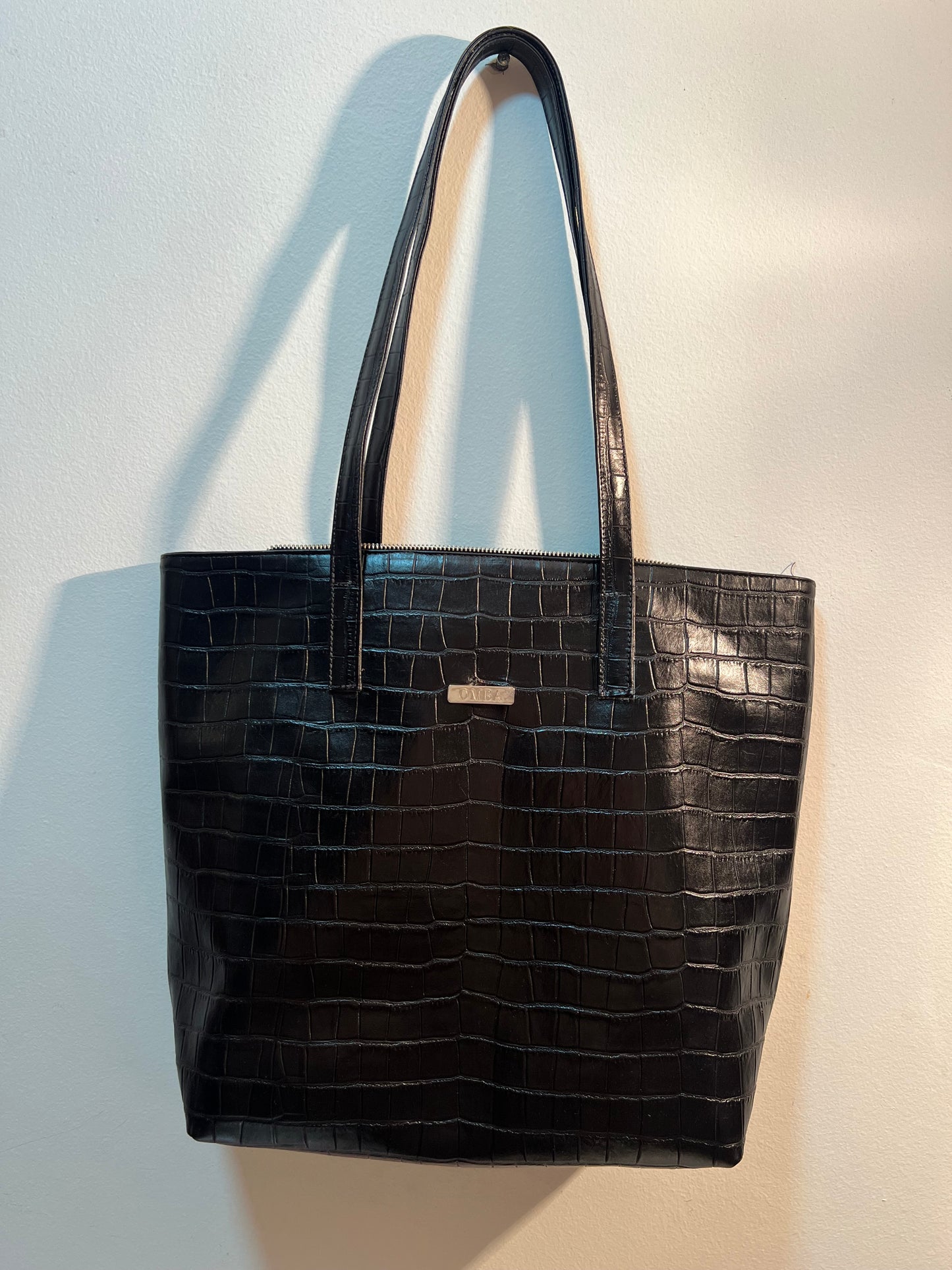 Tote Bag - Black Croco
