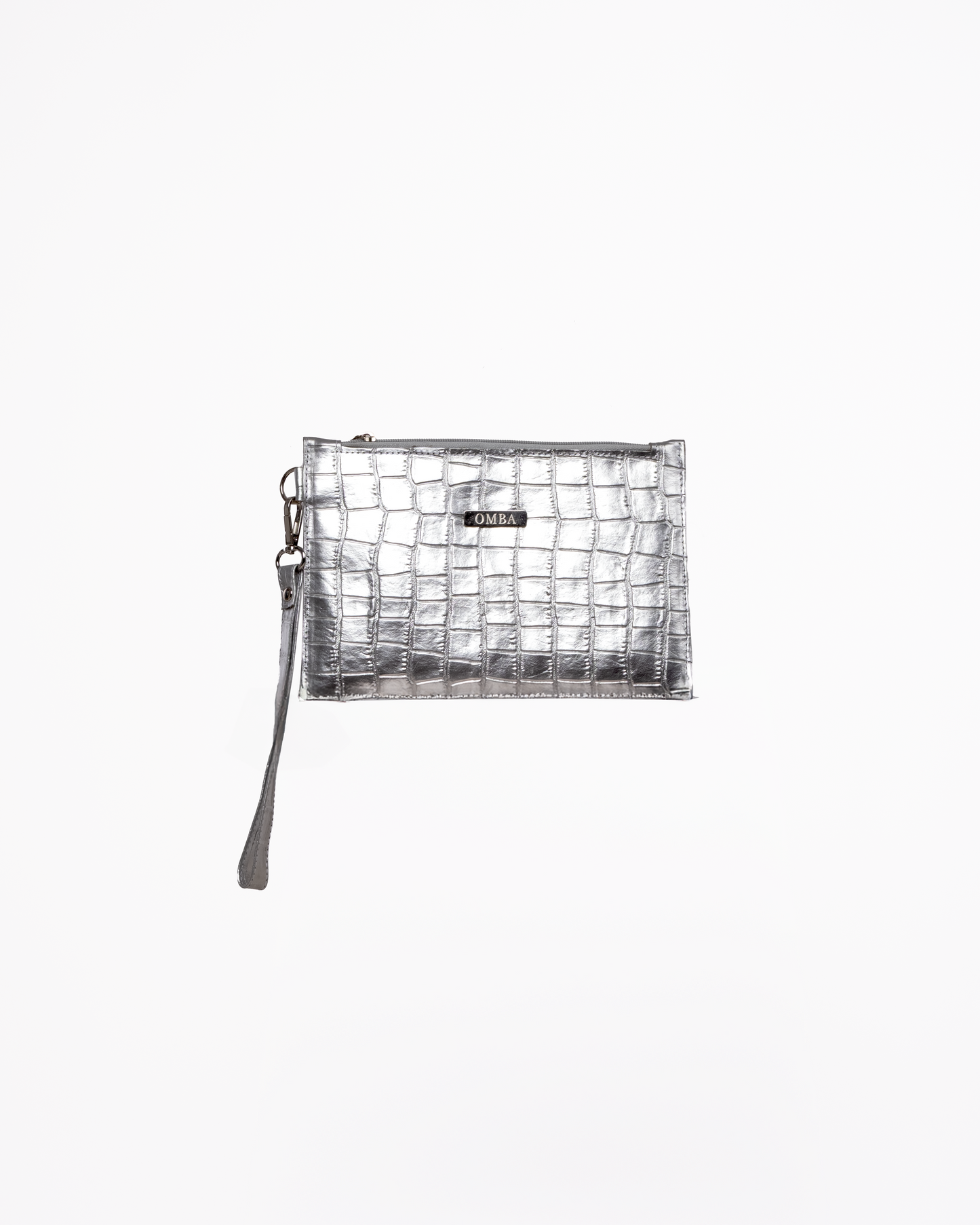 Cartera PG - Plateada Croco