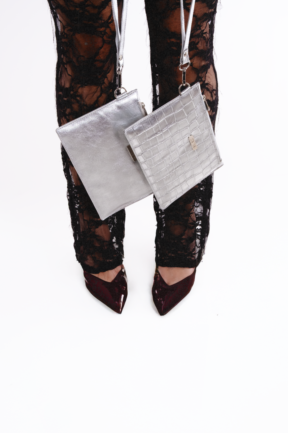 Cartera PG - Plateada lisa