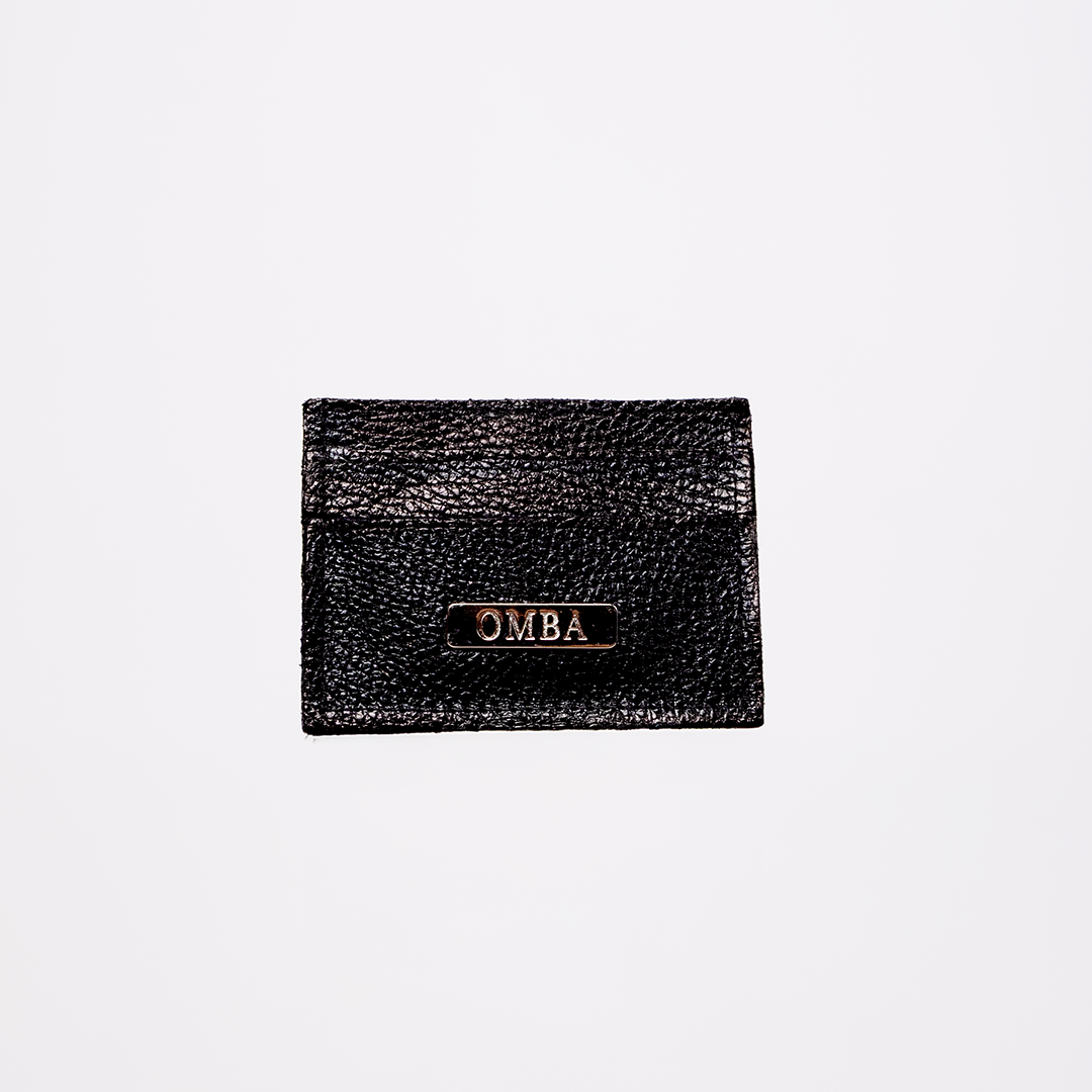 Tarjetero Black Grain