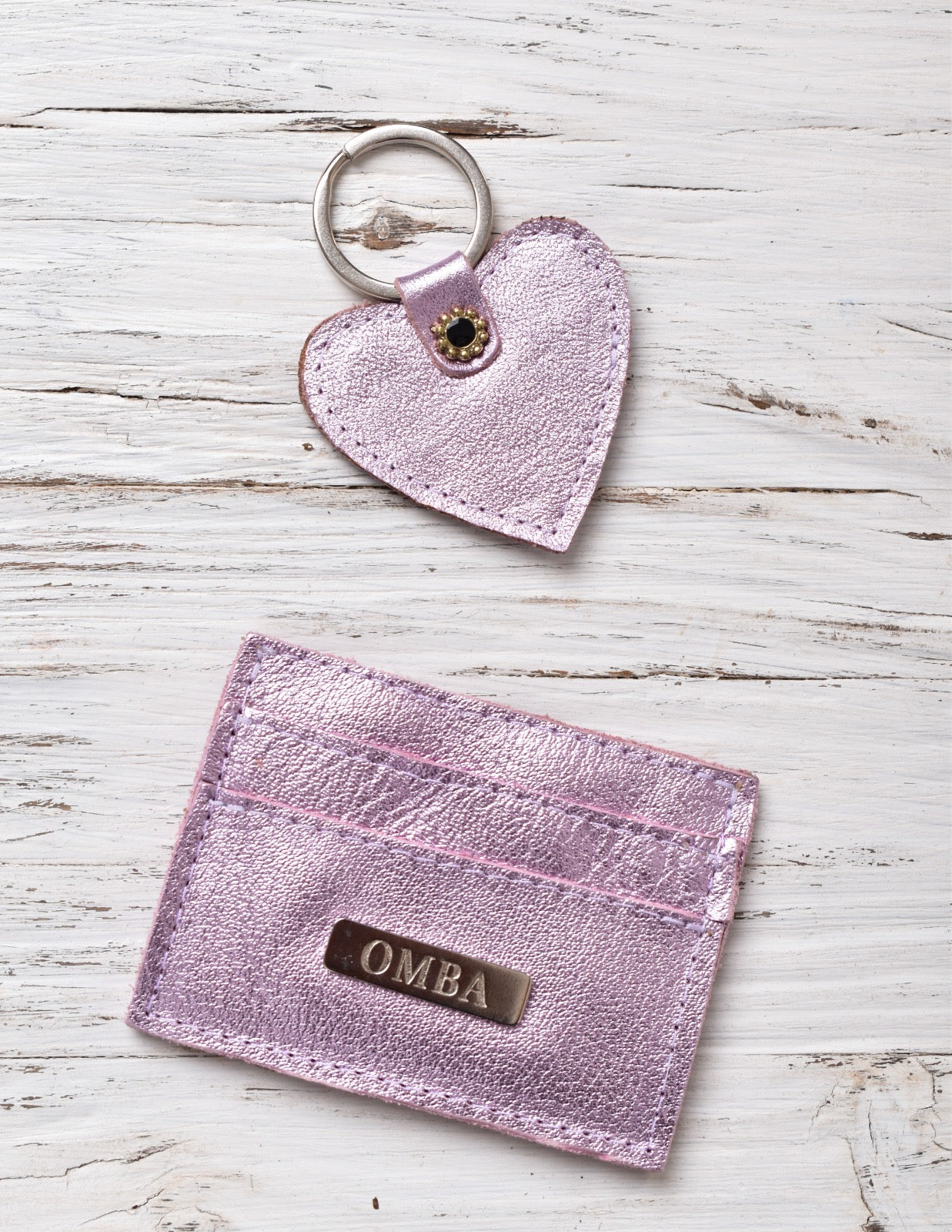 Tarjetero Pink Leather