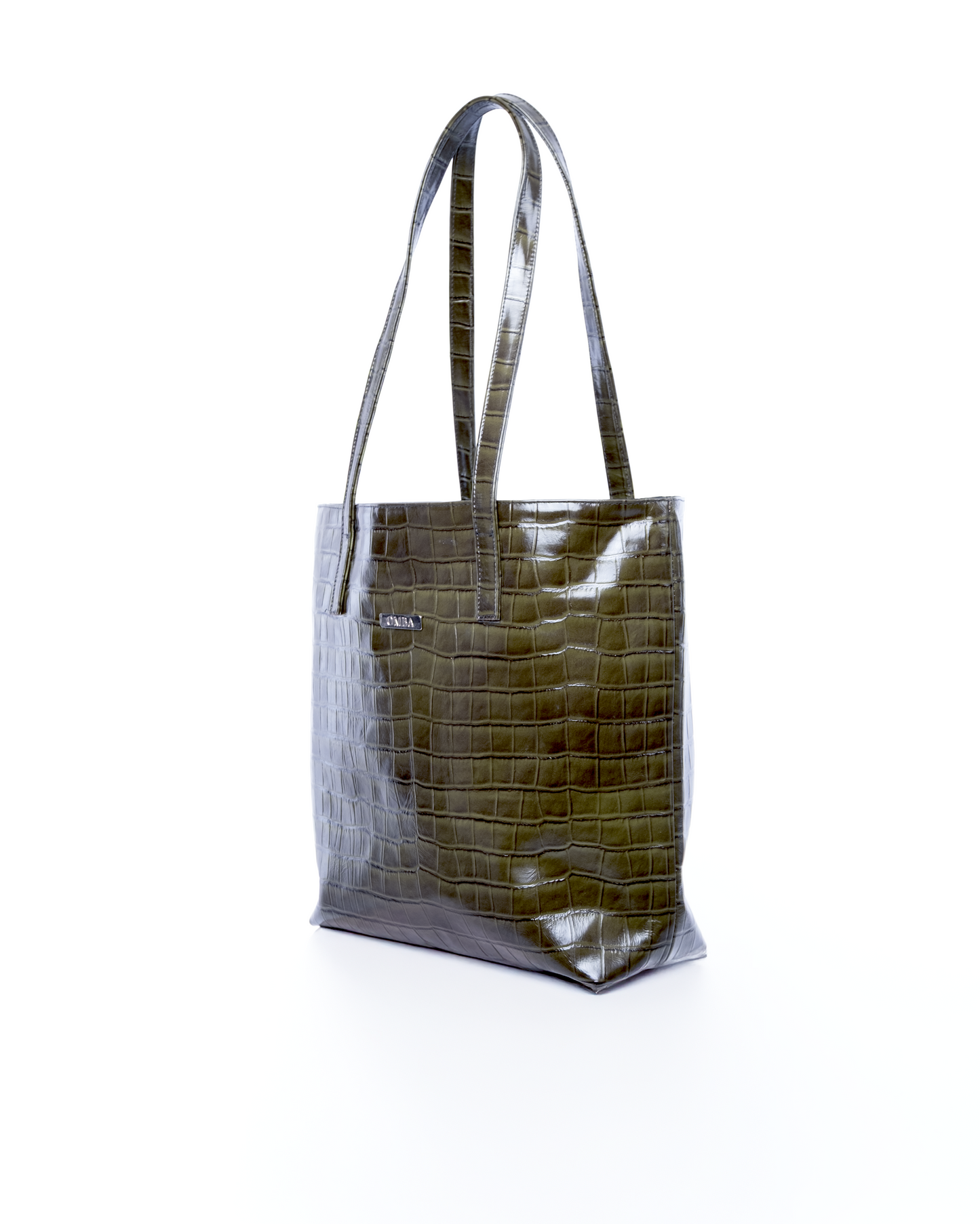 Tote Bag - Green Croco