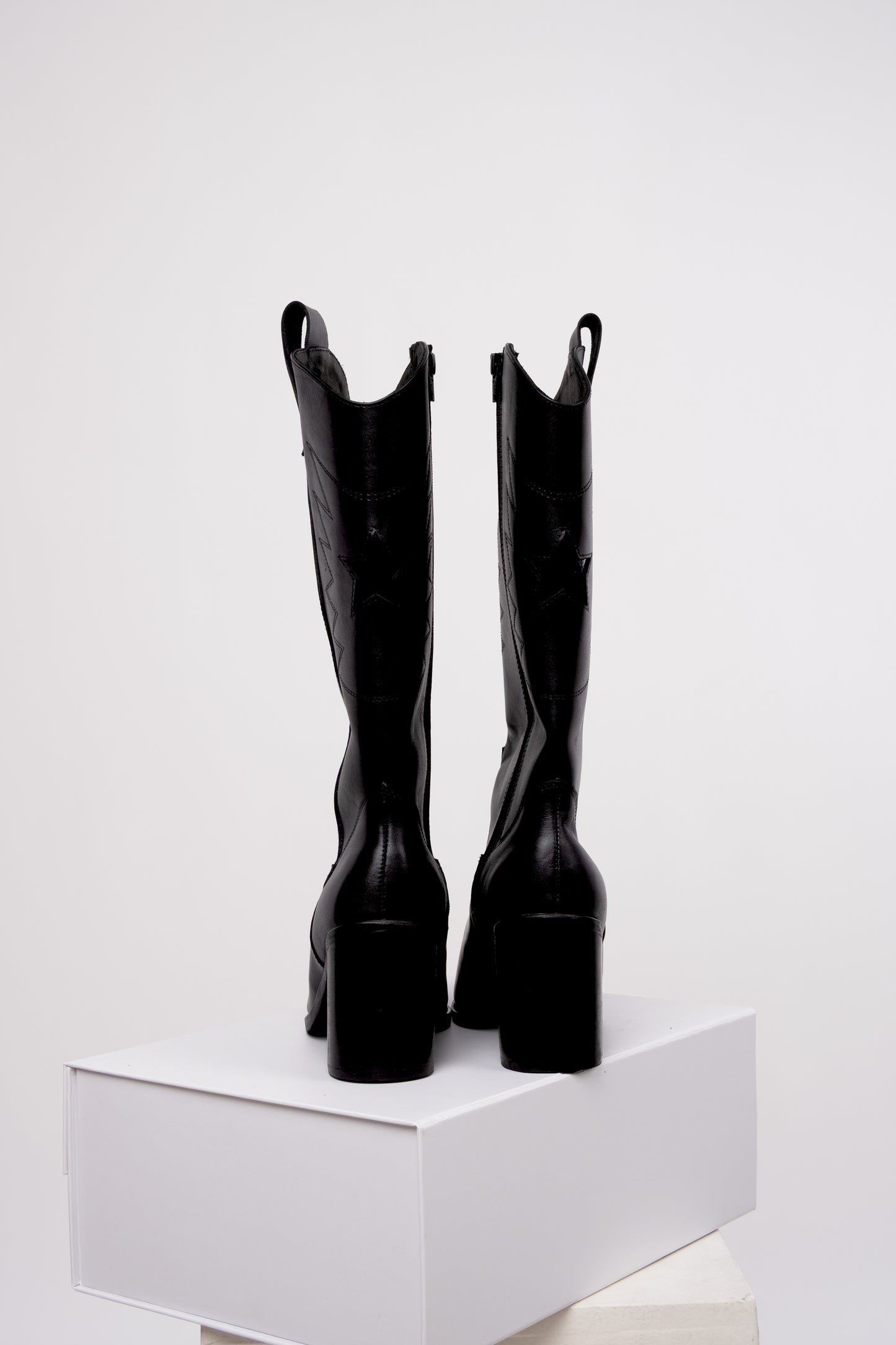 Botas Texanas  . Long black