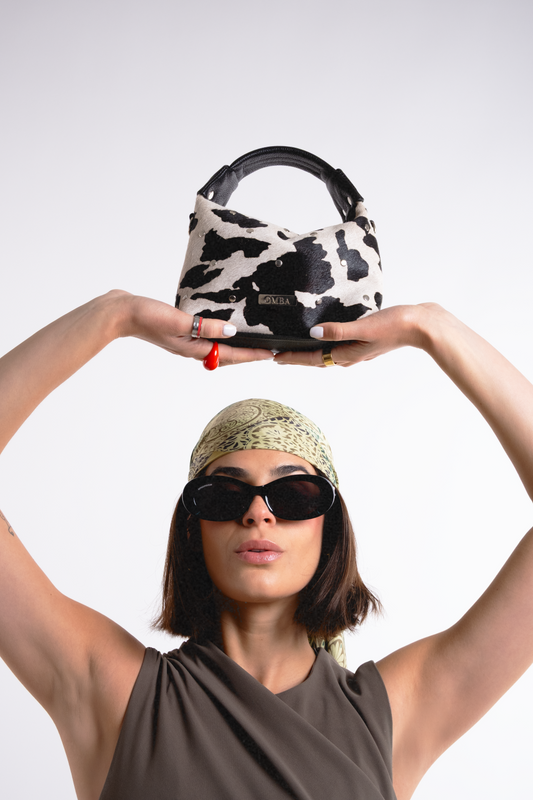Cartera Milagros -  Animal Print B&W