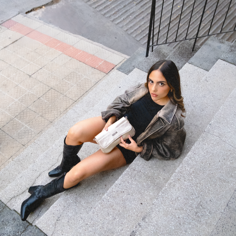 Cartera Candado - Golden